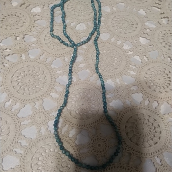 Long wood beaded necklace X4 - Picture 2 of 2
